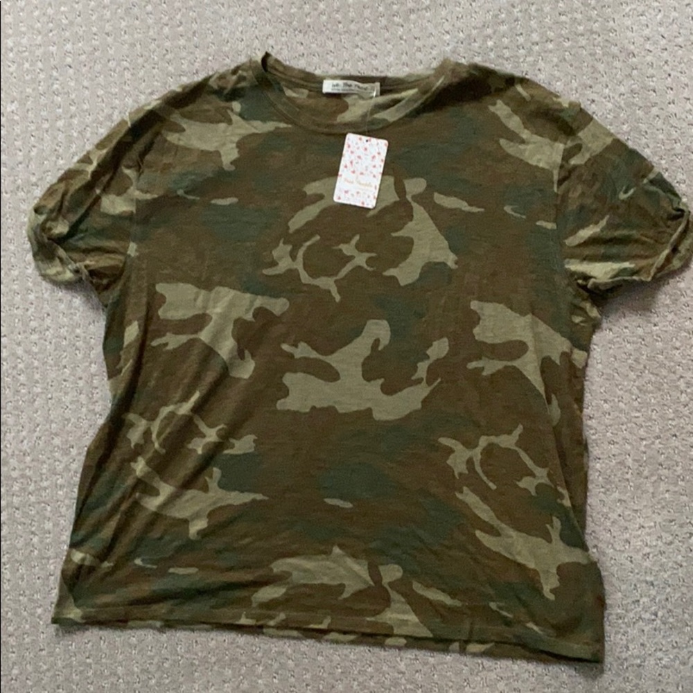Free people camo top